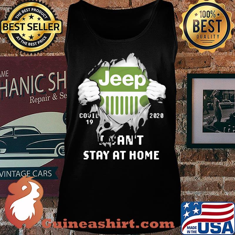 Blood insides jeep logo covid-19 2020 i can't stay at home s Tank top