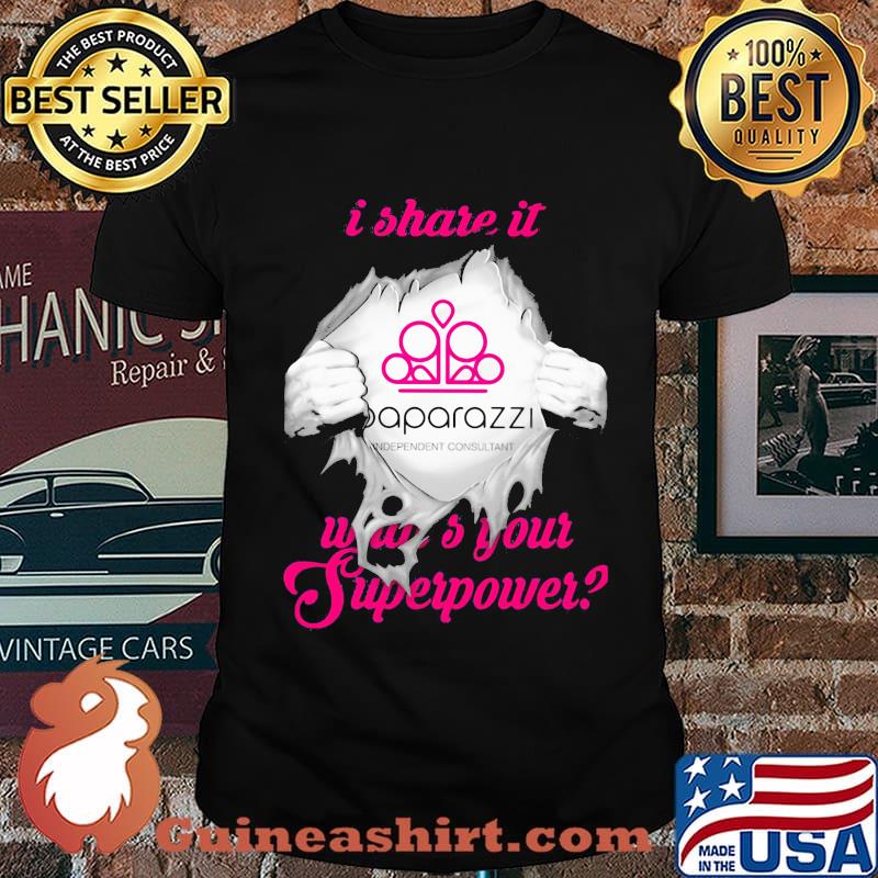 Blood insides paparazzi independent consultant i share it was your superpower shirt
