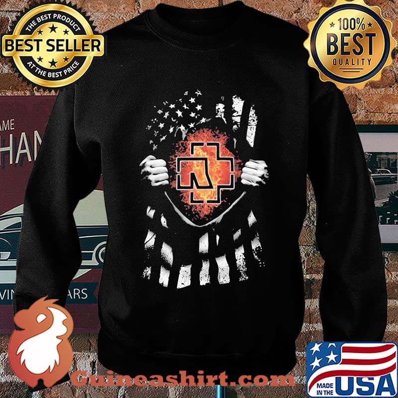 Blood insides rammstein band american flag independence day s Sweater