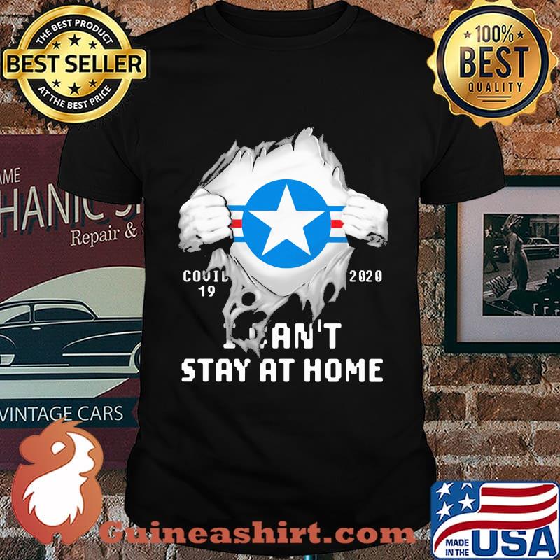 Blood insides us army jeep covid-19 2020 i can't stay at home shirt