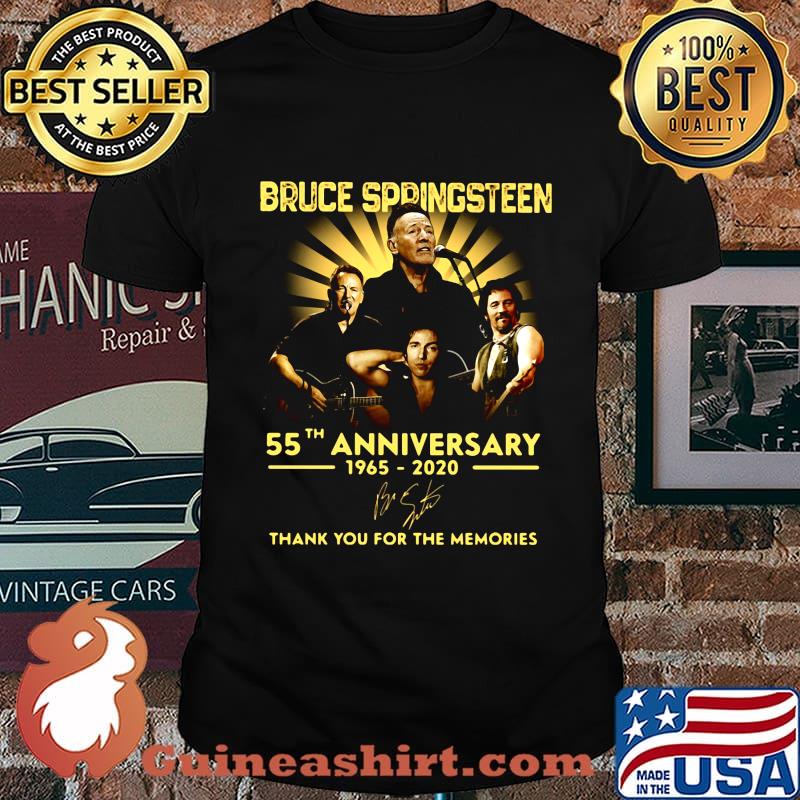Bruce Springsteen 55th anniversary 1965-2020 thank you for the memories signature shirt