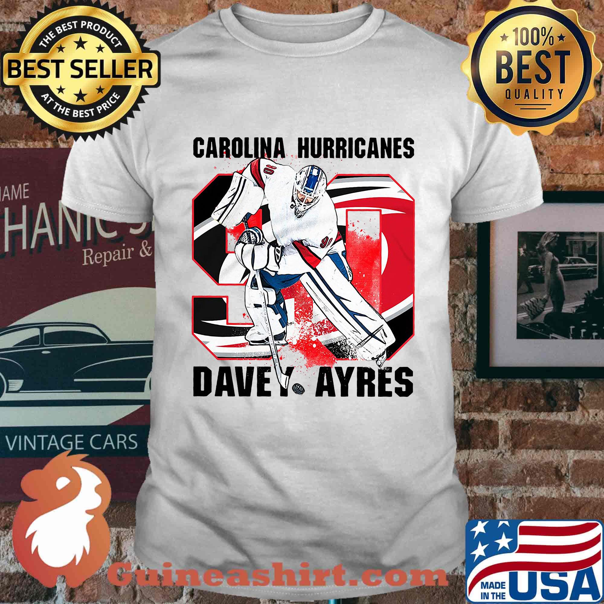 Carolina hurricanes 90 dave ayres hockey player shirt