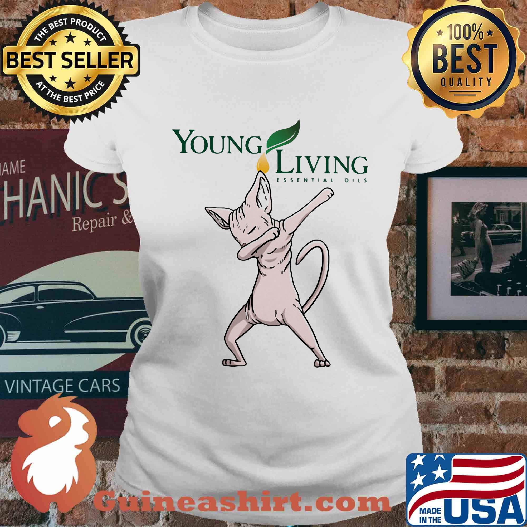 Cat young living essential oils s Ladies tee