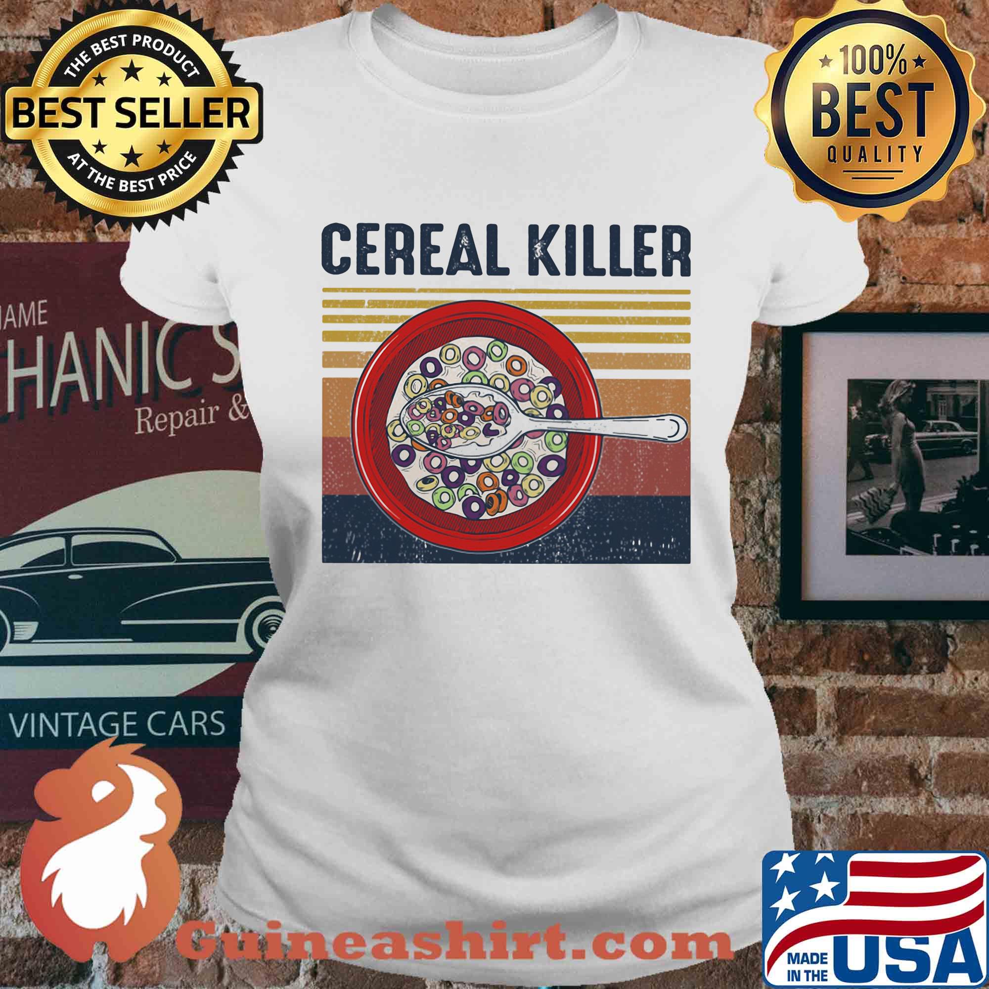 Cereal Killer Vintage retro s Ladies tee