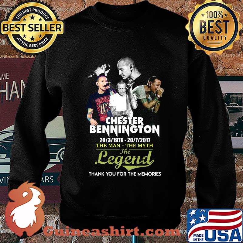 Chester bennington the man the myth the legend thank you for the memories black s Sweater
