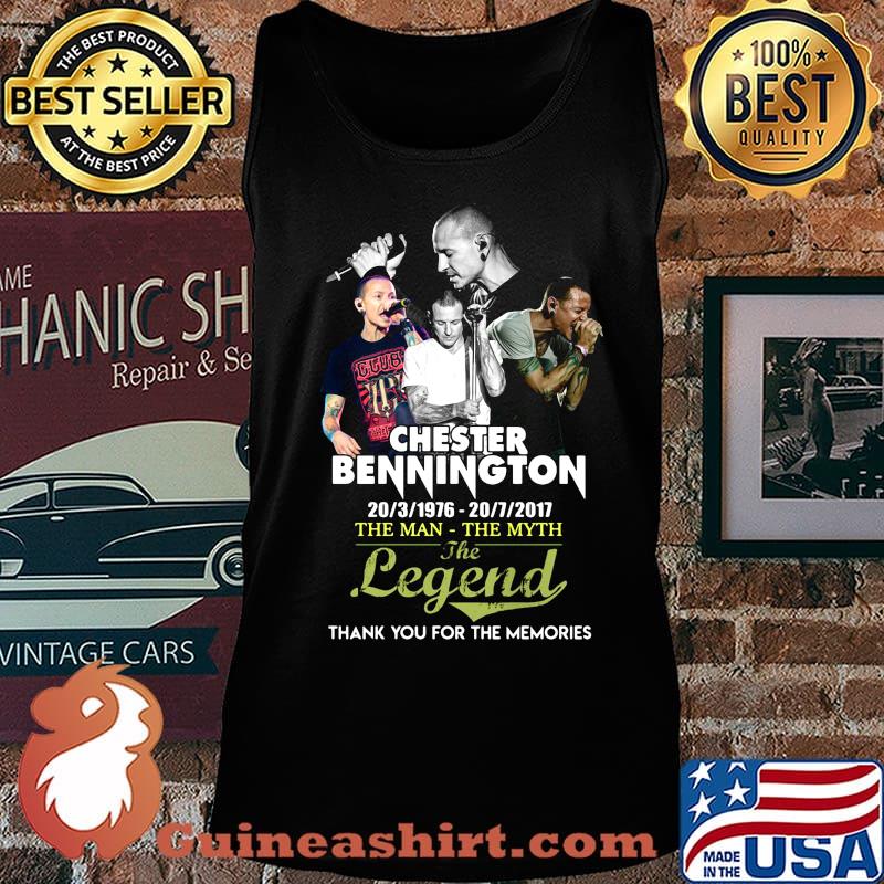 Chester bennington the man the myth the legend thank you for the memories black s Tank top