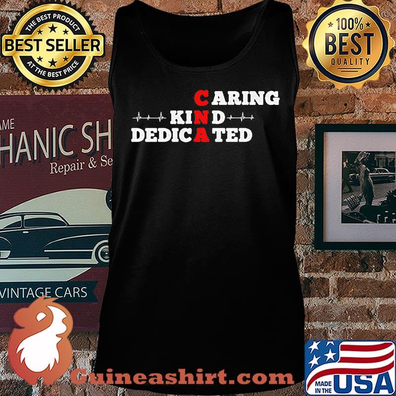 CNA caring kind dedicated red white s Tank top