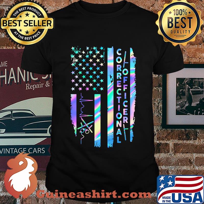 Correctional Officer American Flag Independence Day Shirt