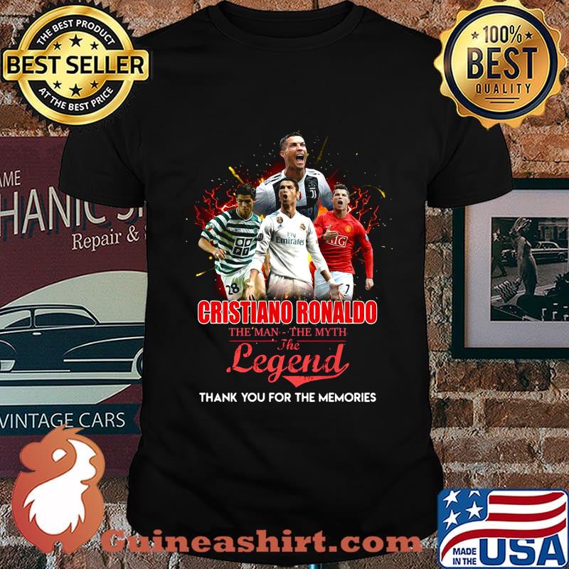 Cristiano Ronaldo the man the myth the legend thank you for the memories shirt