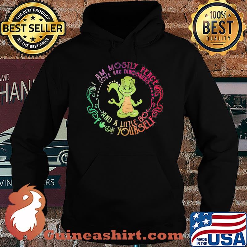Crocodile I am mostly peace love and guinea pigs and a little go fuck yourself s Hoodie