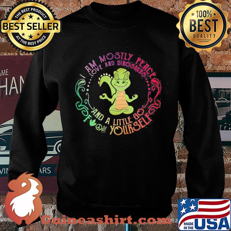 Crocodile I am mostly peace love and guinea pigs and a little go fuck yourself s Sweater