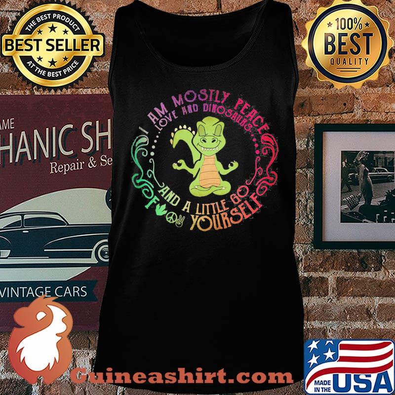 Crocodile I am mostly peace love and guinea pigs and a little go fuck yourself s Tank top