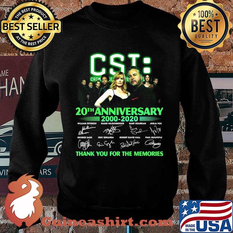 Csi crime scene investigation 20th anniversary 2000 2020 thank you for the memories signatures s Sweater