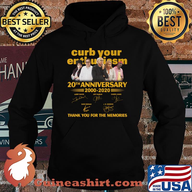 Curb your enthusiasm 20th anniversary 2000 2020 thank you for the memories signatures light s Hoodie