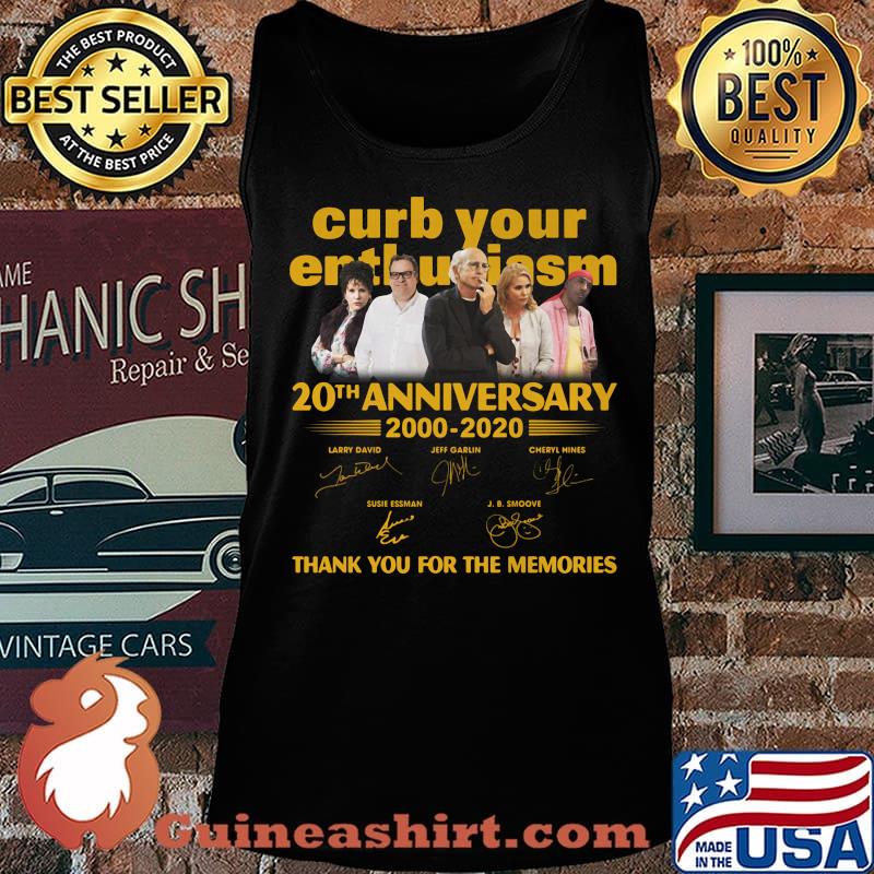 Curb your enthusiasm 20th anniversary 2000 2020 thank you for the memories signatures light s Tank top