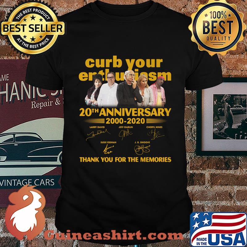 Curb your enthusiasm 20th anniversary 2000 2020 thank you for the memories signatures light shirt
