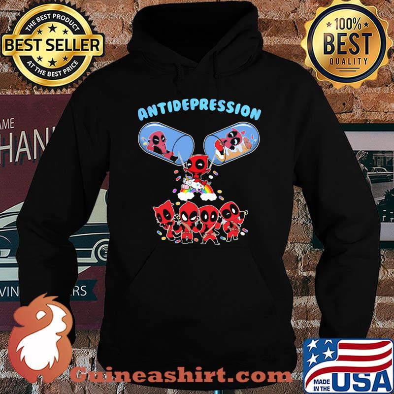 Deadpool and Unicorn antidepression s Hoodie