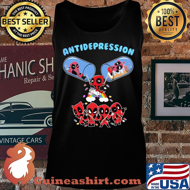 Deadpool and Unicorn antidepression s Tank top