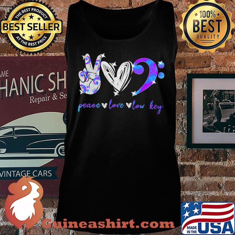 Diamond peace love low key s Tank top