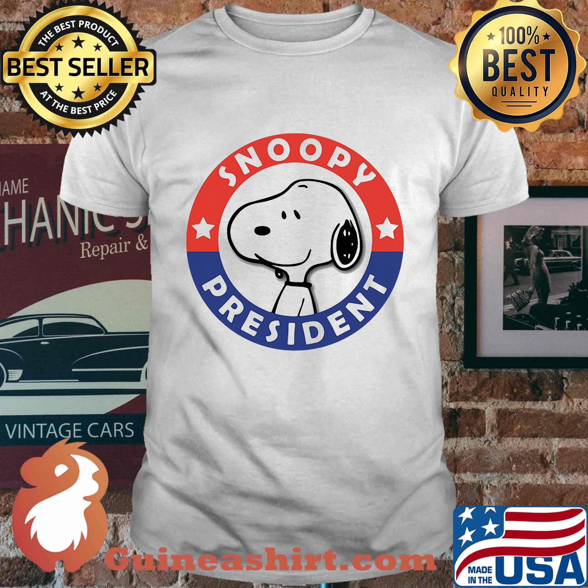 Disney snoopy president stars shirt