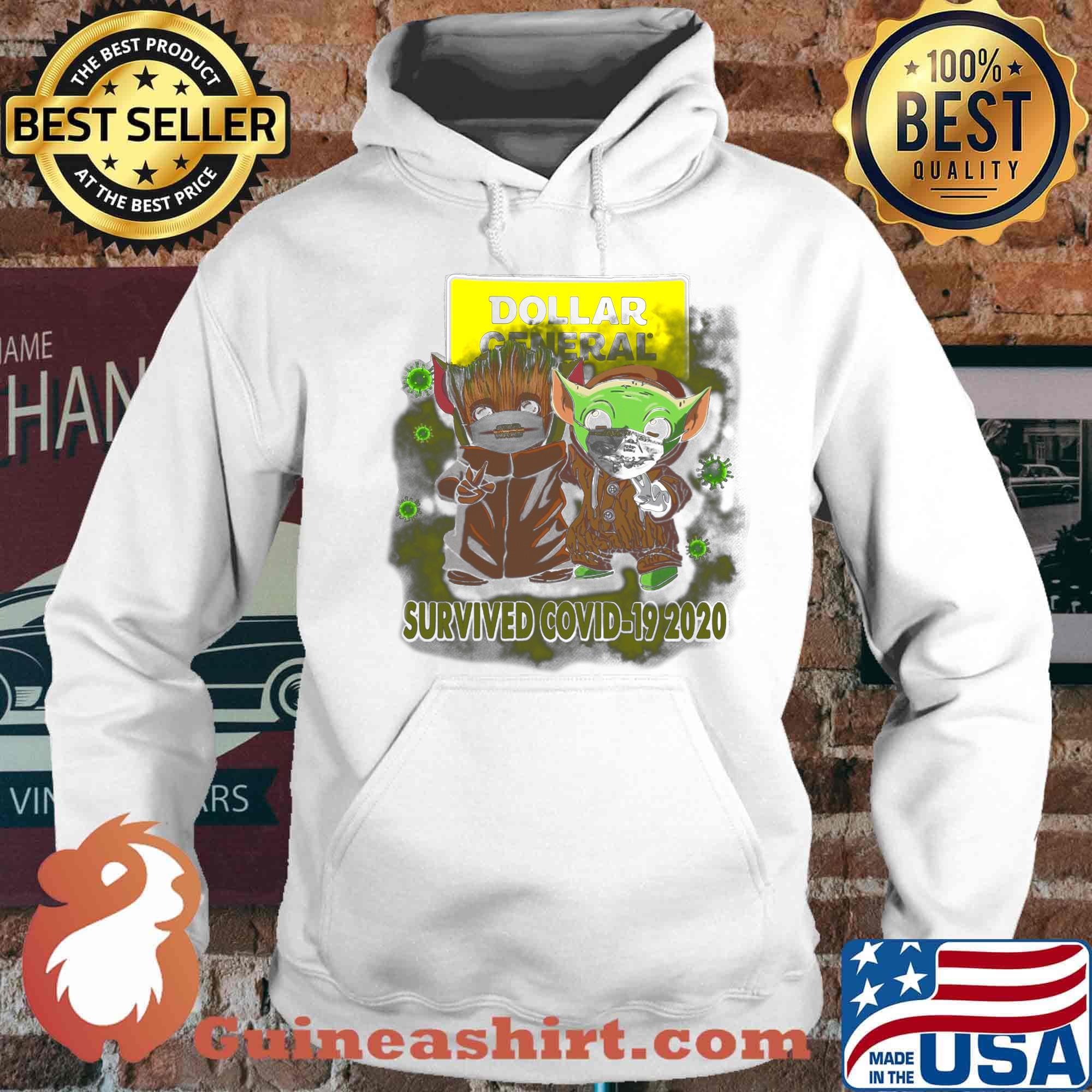 Dollar general baby groot and baby yoda survived covid-19 2020 s Hoodie