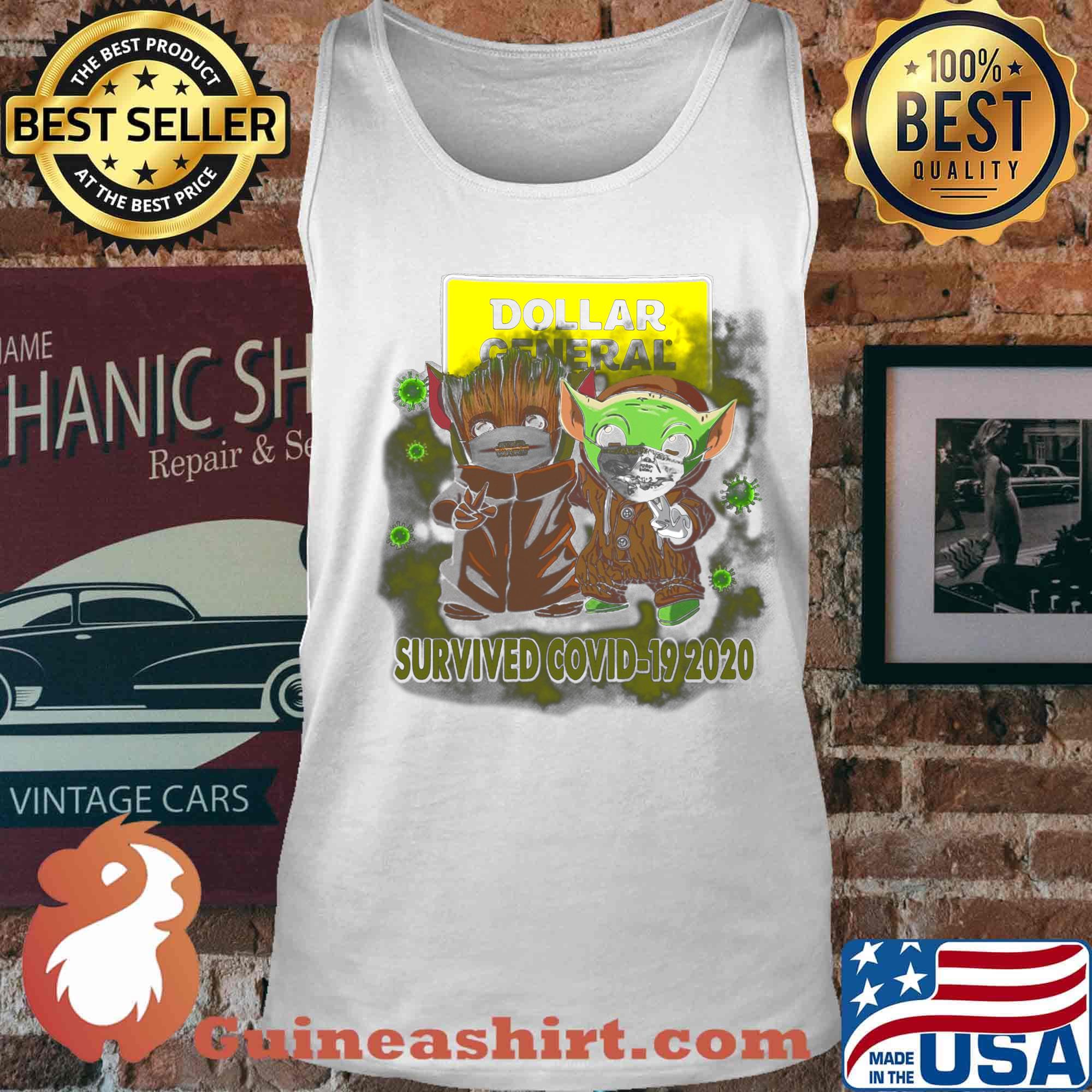 Dollar general baby groot and baby yoda survived covid-19 2020 s Tank top
