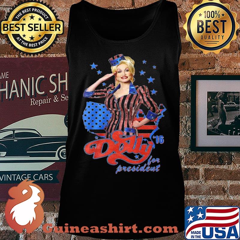 Dolly parton for president america map 4th of july independence day s Tank top