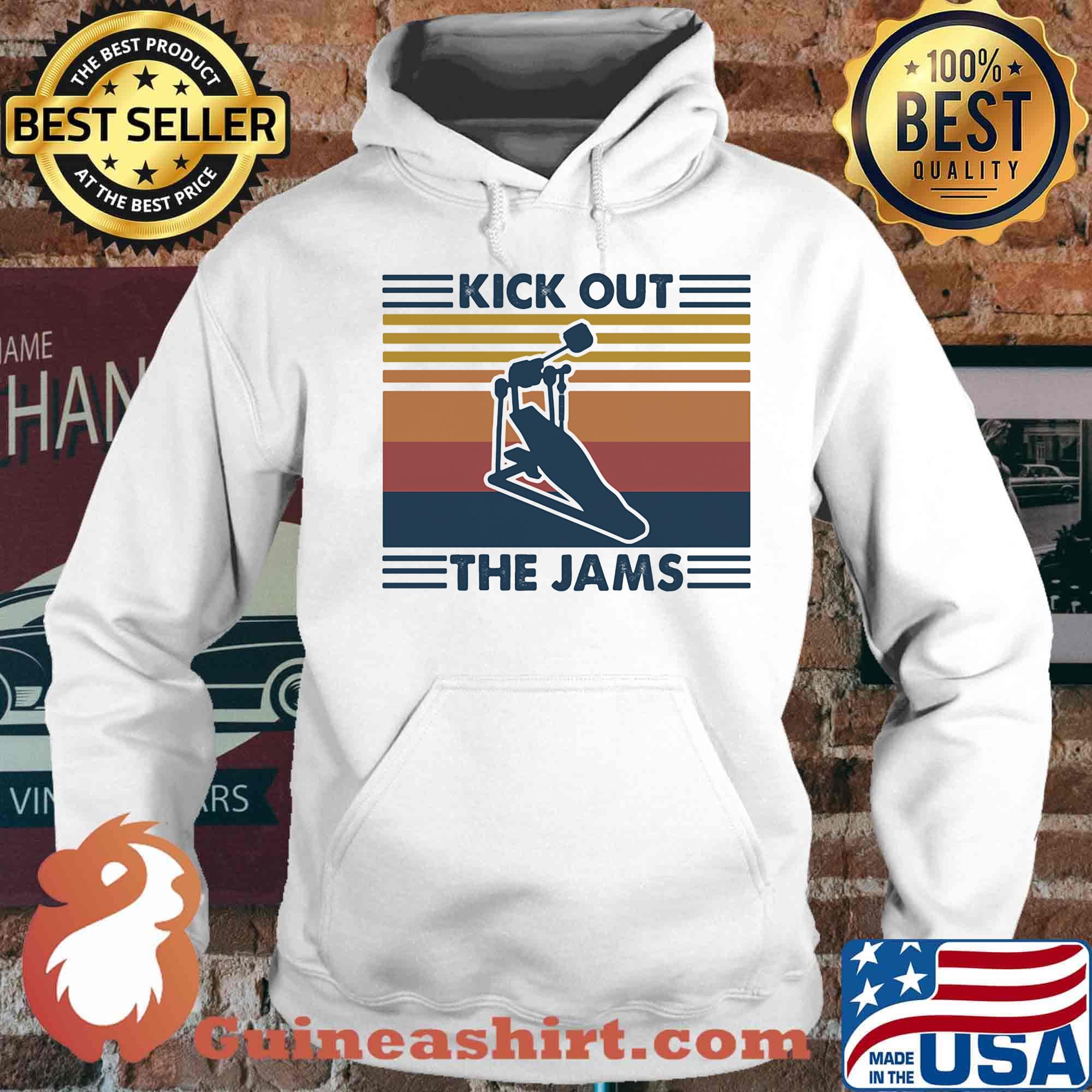 Drums kick out the jams vintage retro s Hoodie