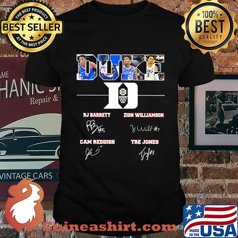 Duke blue devils basketball players signatures shirt