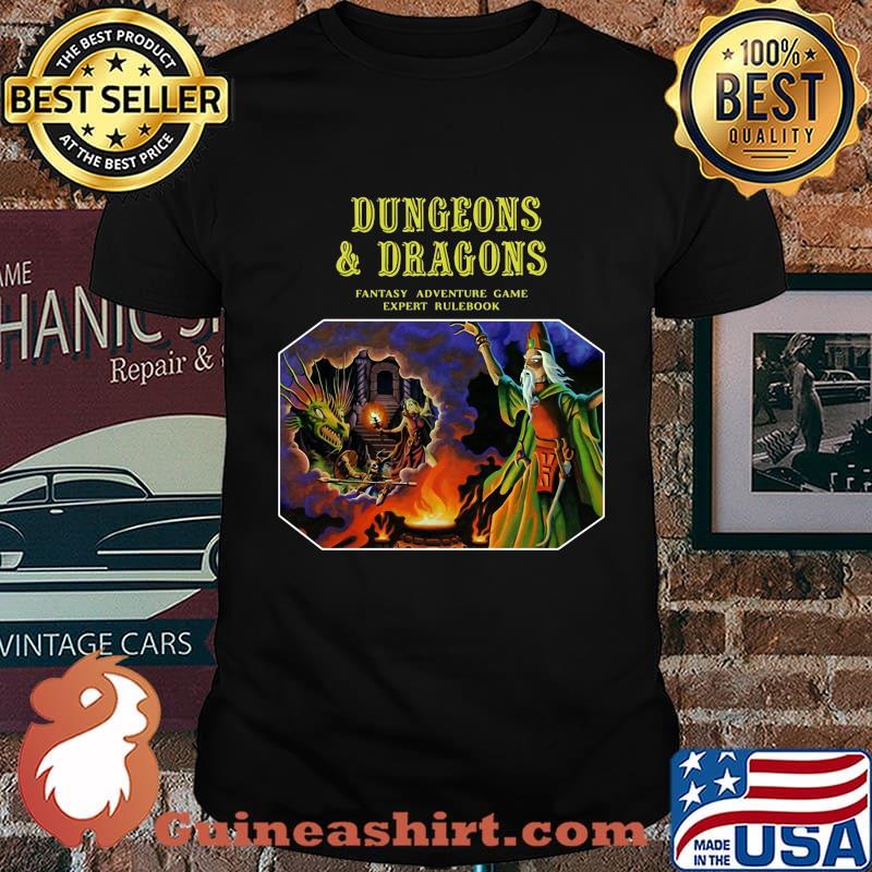 Dungeons and dragons fantasy adventure game expert rulebook shirt
