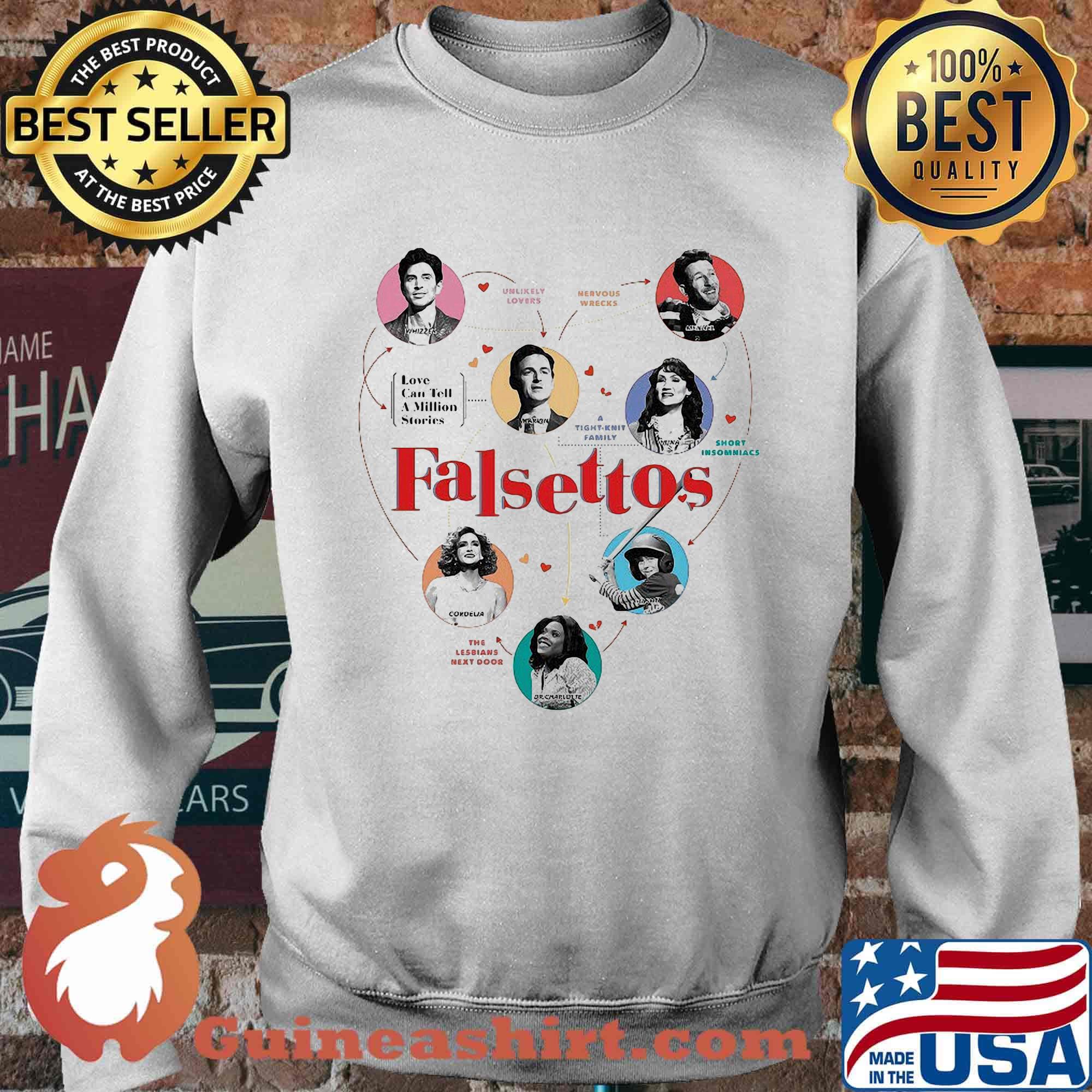 Falsettos love can tell a million stories hearts s Sweater