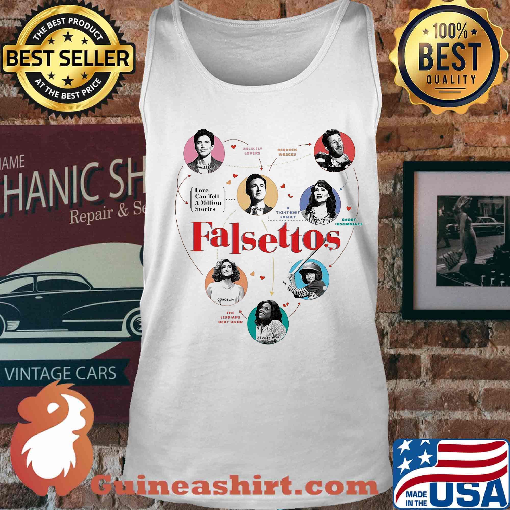 Falsettos love can tell a million stories hearts s Tank top