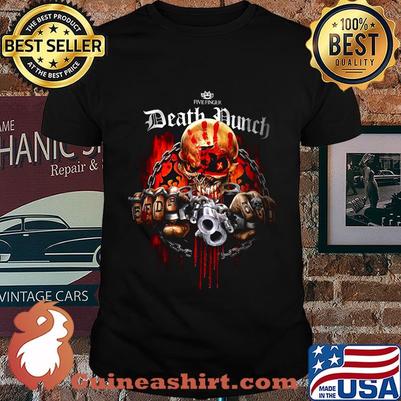 Five finger death punch skull gun shirt