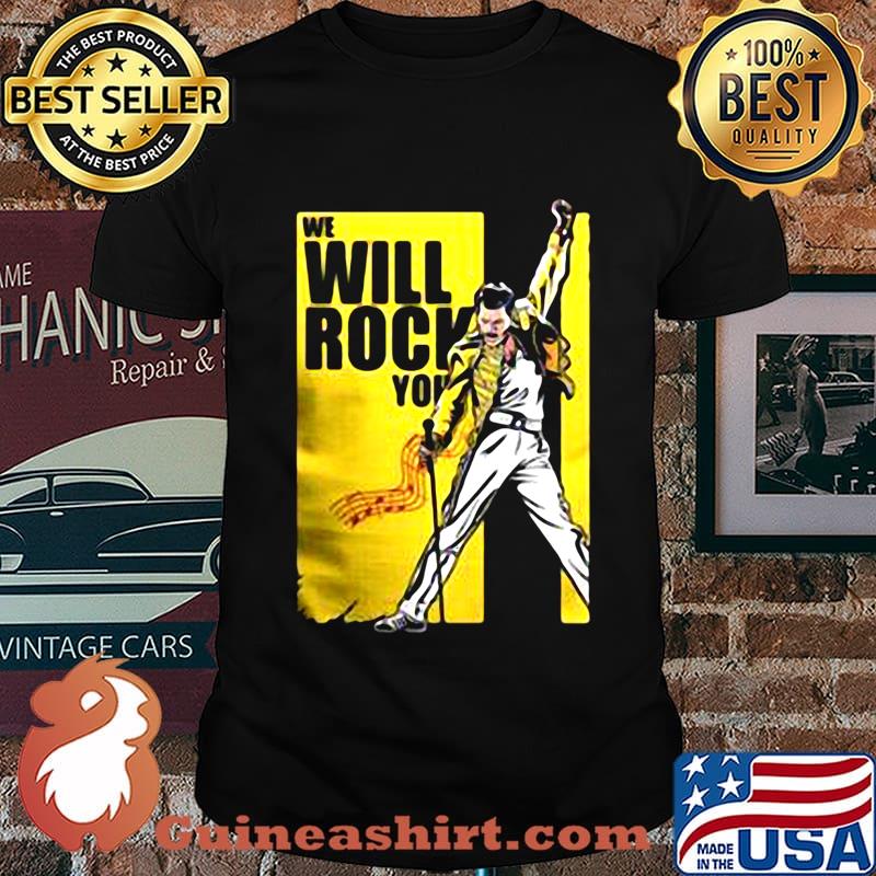 Freddie mercury we will rock you light shirt