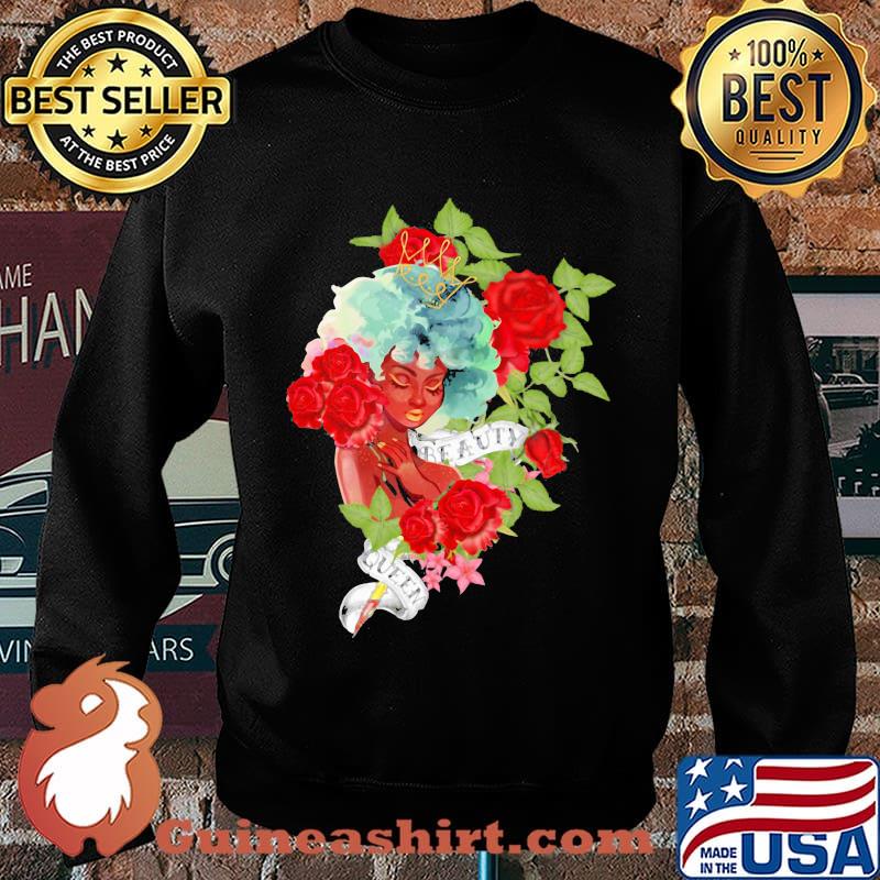 Girl roses beauty queen s Sweater