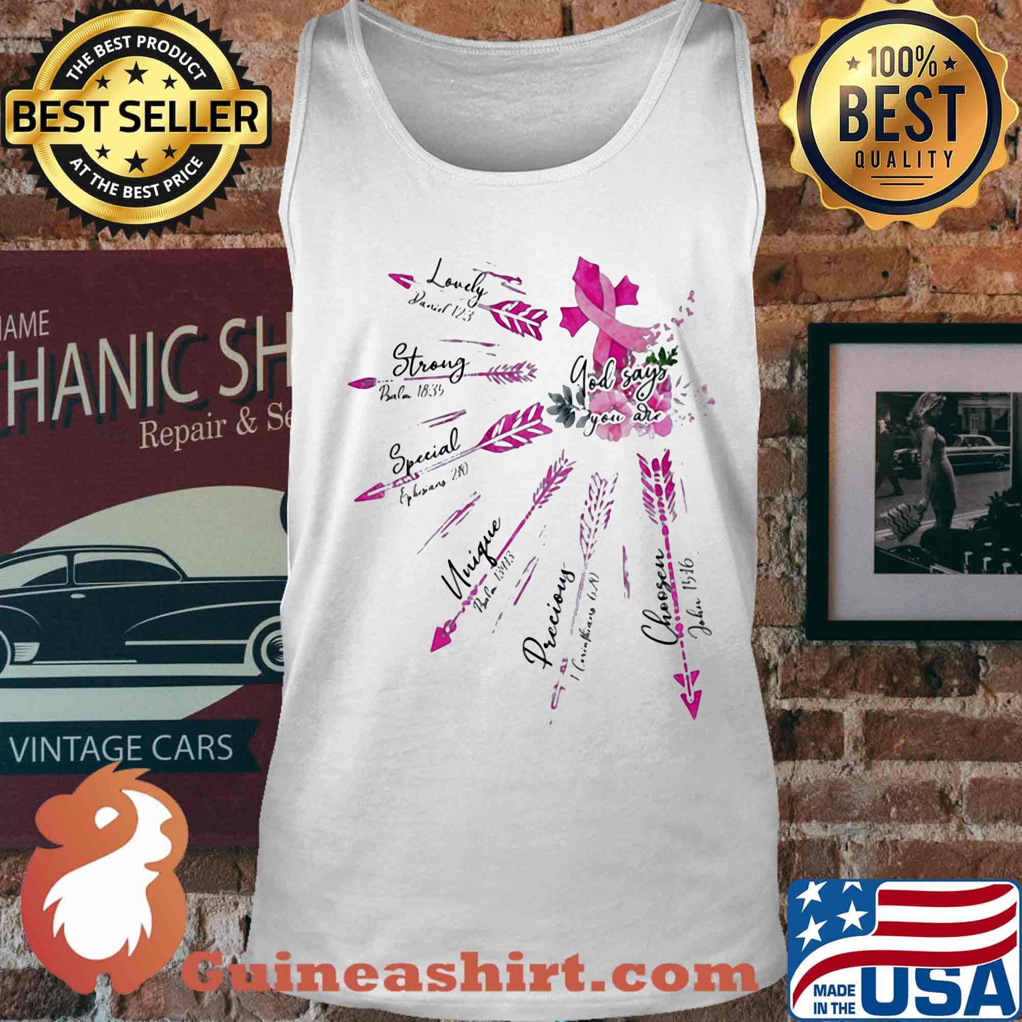 God Say You Are Breast Cancer Shirt Tank top