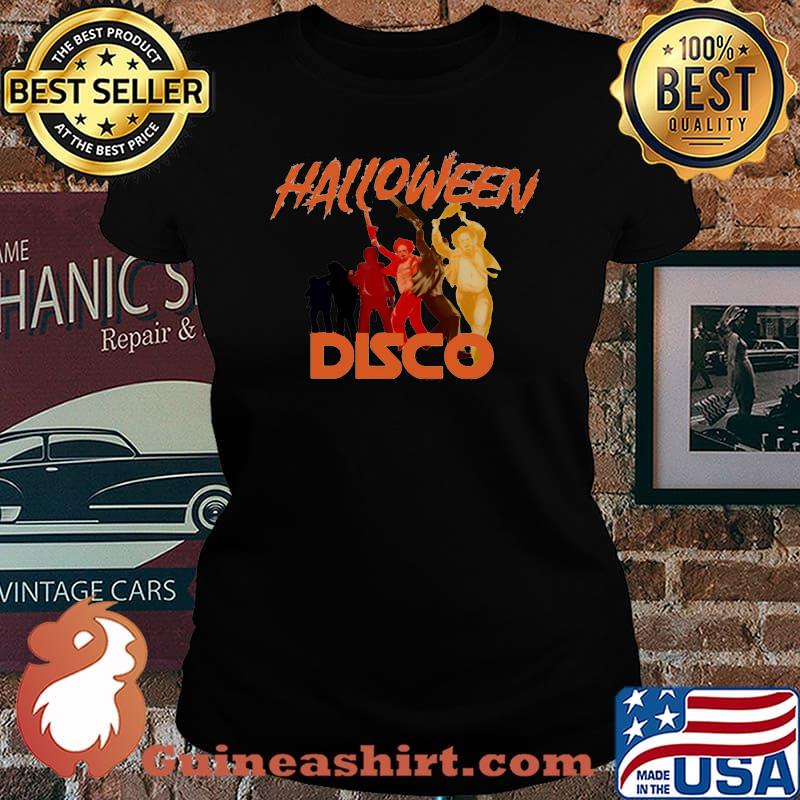 Halloween horror characters disco s Laides tee