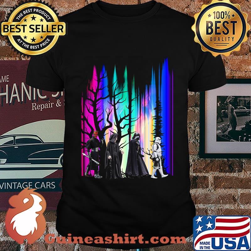 Halloween star wars characters abbey road shirt