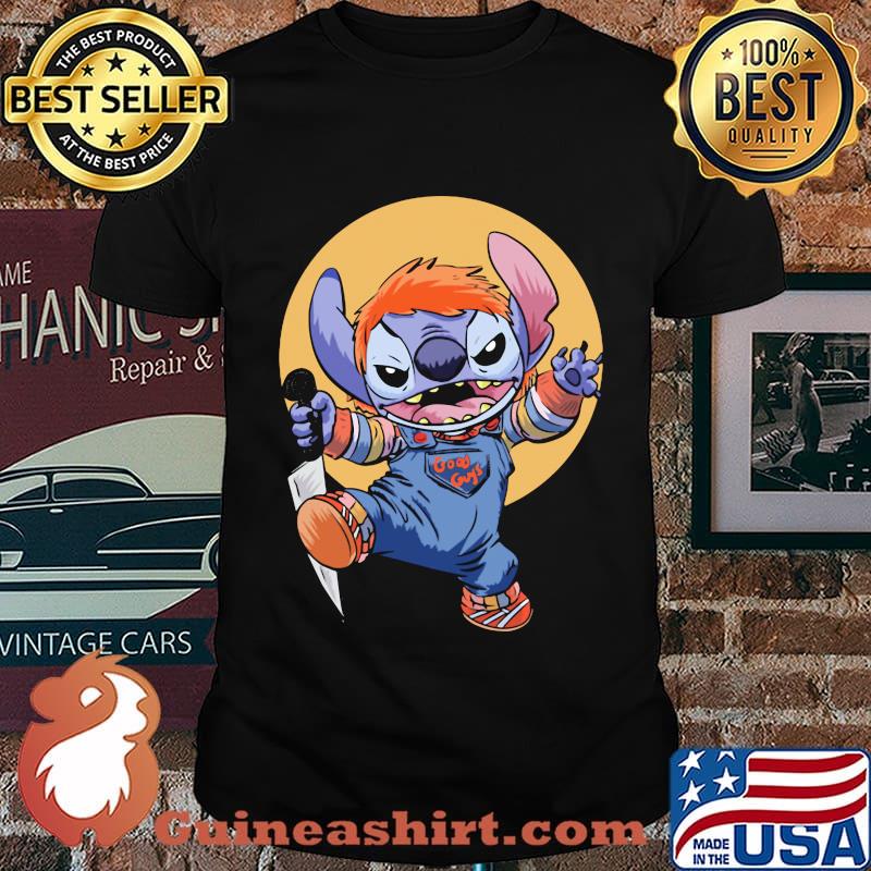 Halloween stitch good guys chucky doll moon shirt