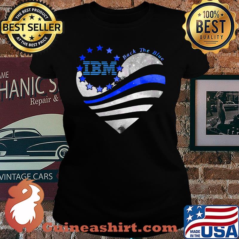 Heart ibm logo back the blue american flag happy independence day s Laides
