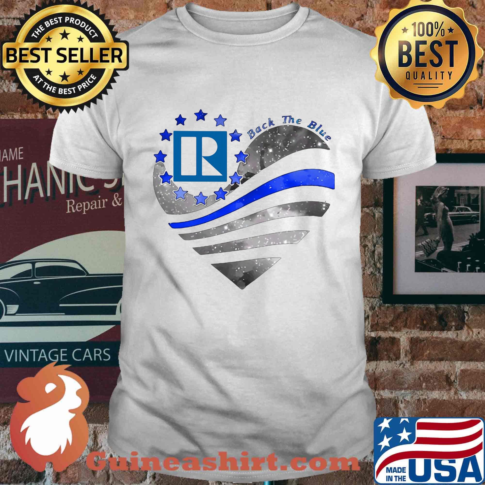 Heart richard buratti realtor logo american flag happy independence day shirt