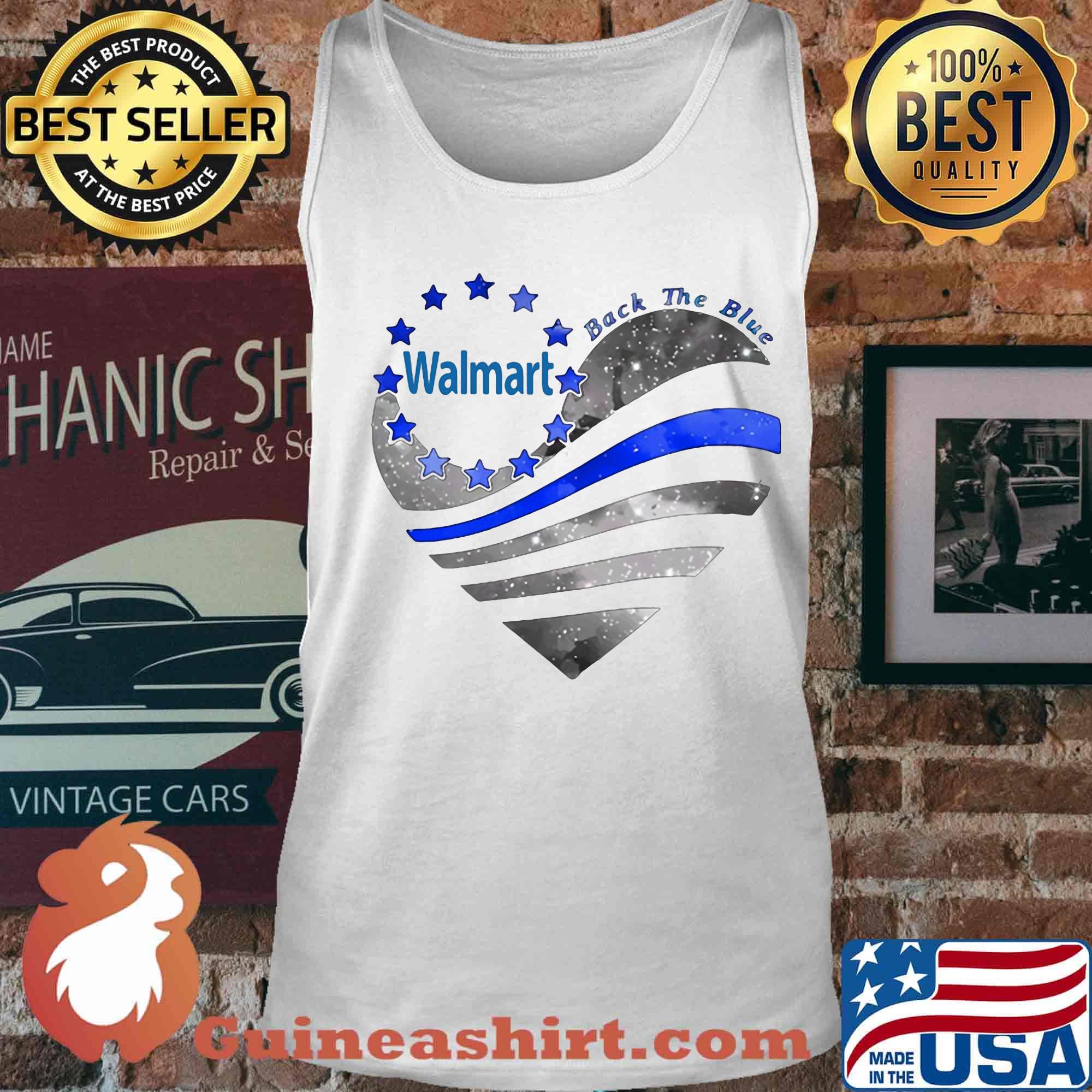 Heart walmart logo american flag happy independence day s Tank top