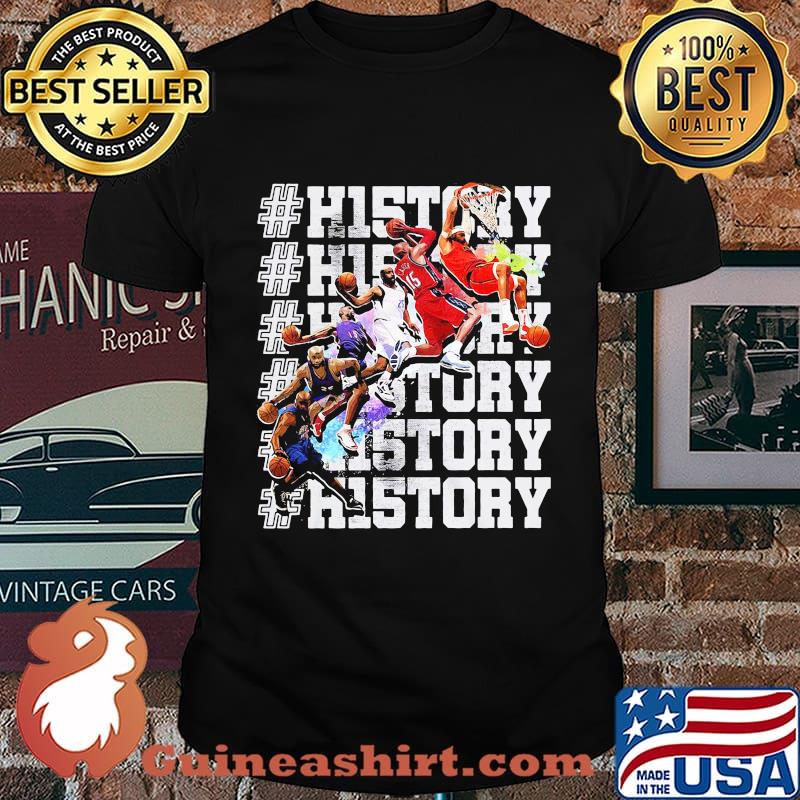 History nba players basketball shirt