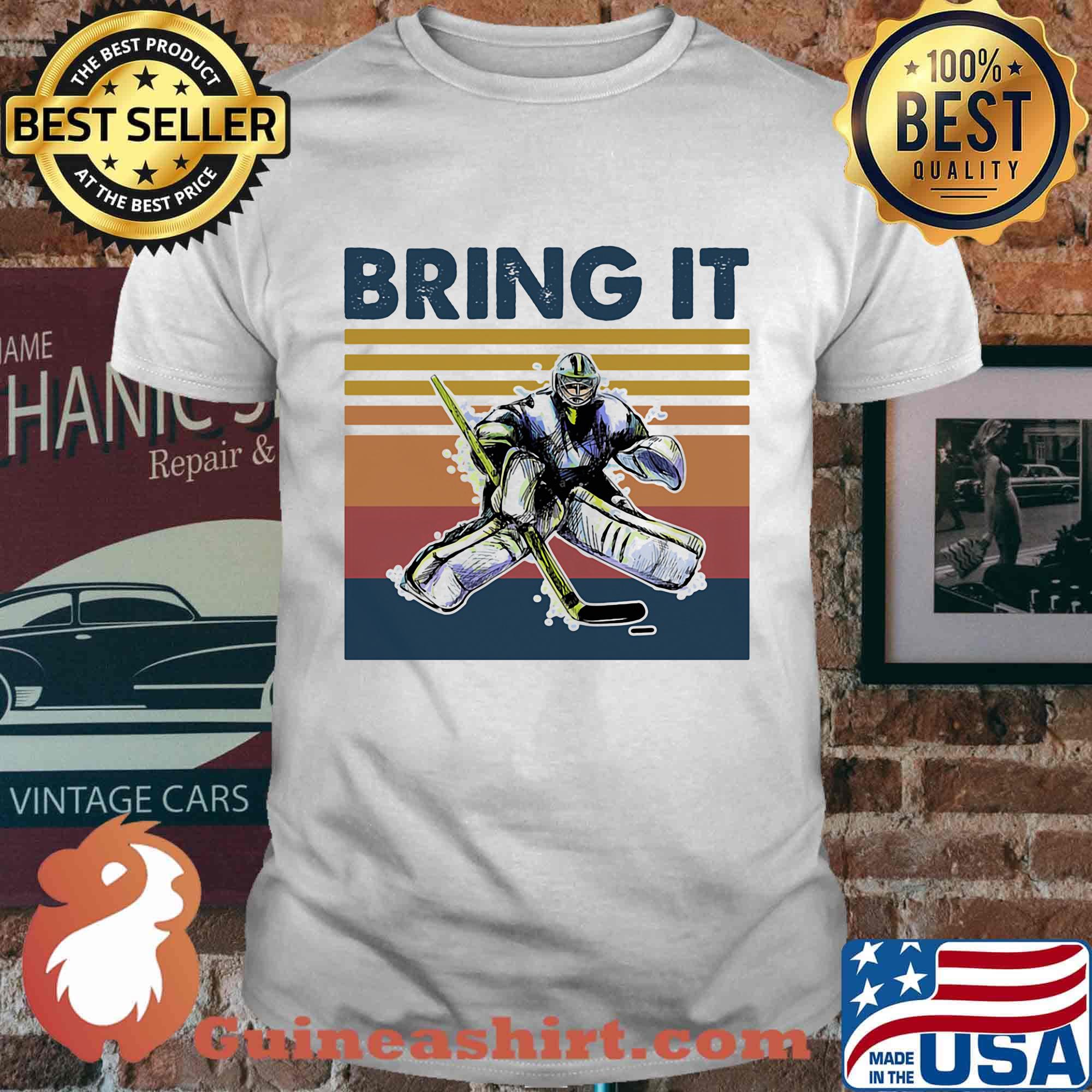 Hockey bring it vintage retro shirt