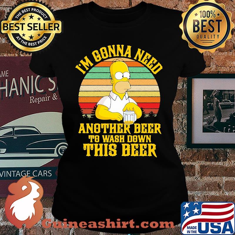 Homer simpson i'm gonna need another beer to wash down this beer vintage retro s Laides
