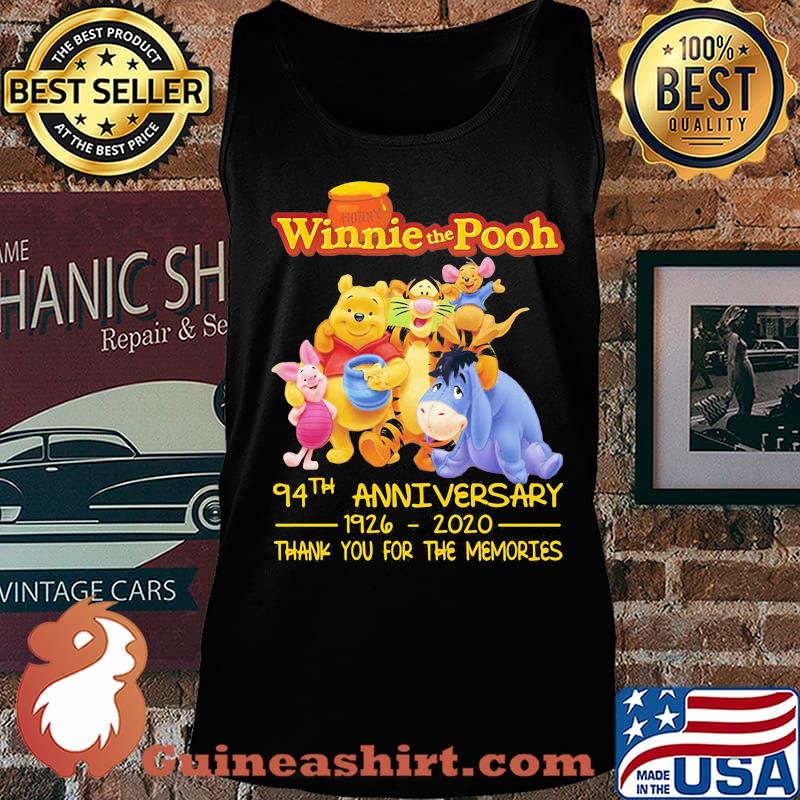 Hunny winnie the pooh 94th anniversary 1926 2020 thank you for the memories s Tank top