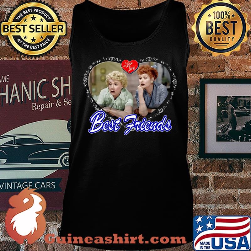 I love lucy best friends hearts s Tank top