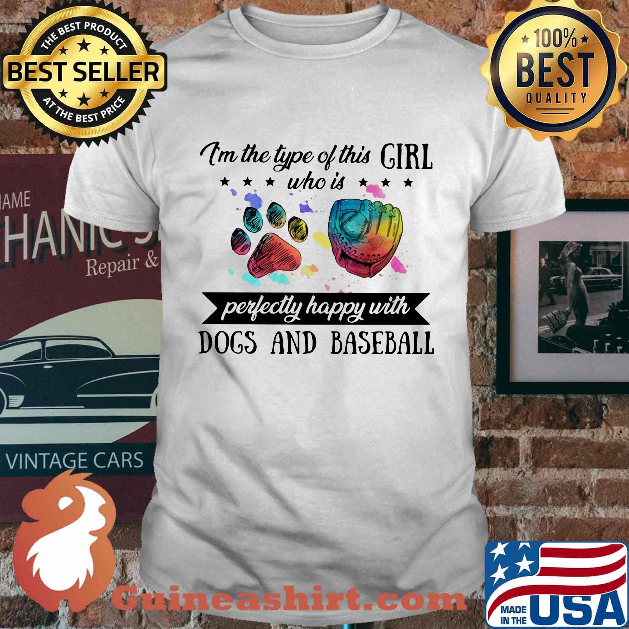 I'm the type of this girl who is perfectly happy with paw dogs and baseball shirt