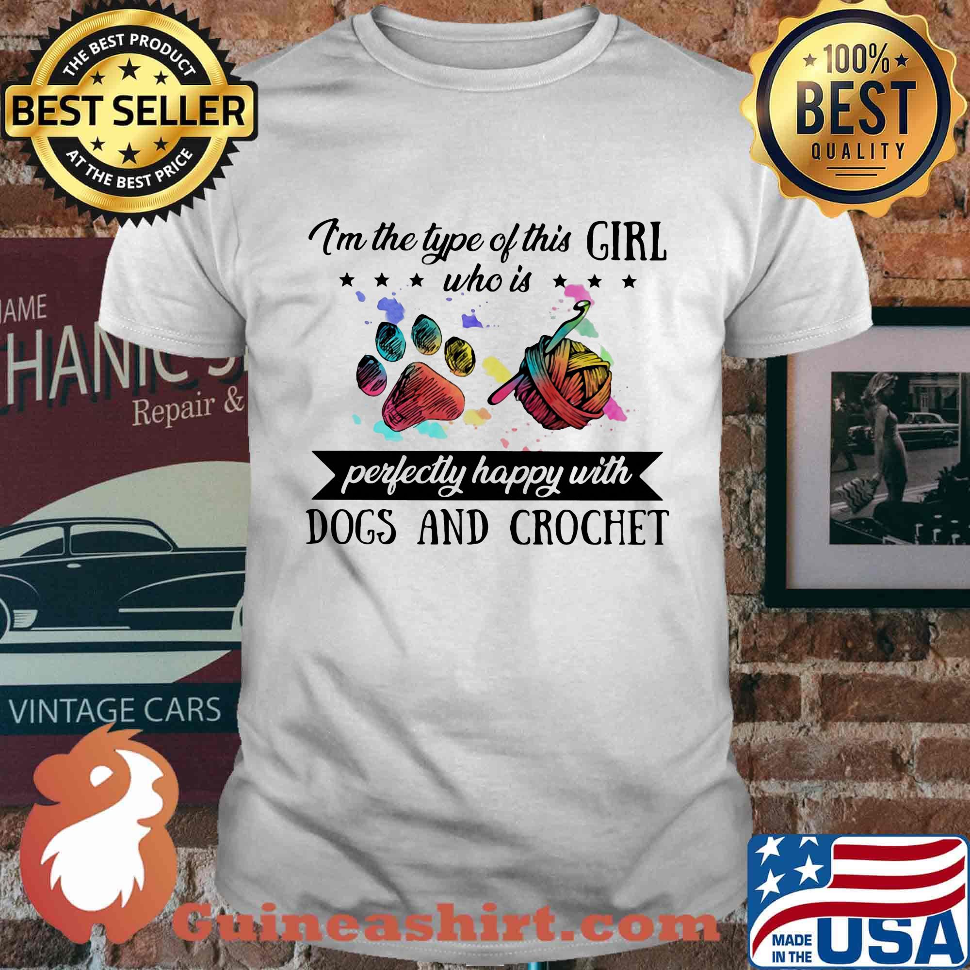I'm the type of this girl who is perfectly happy with paw dogs and crochet shirt