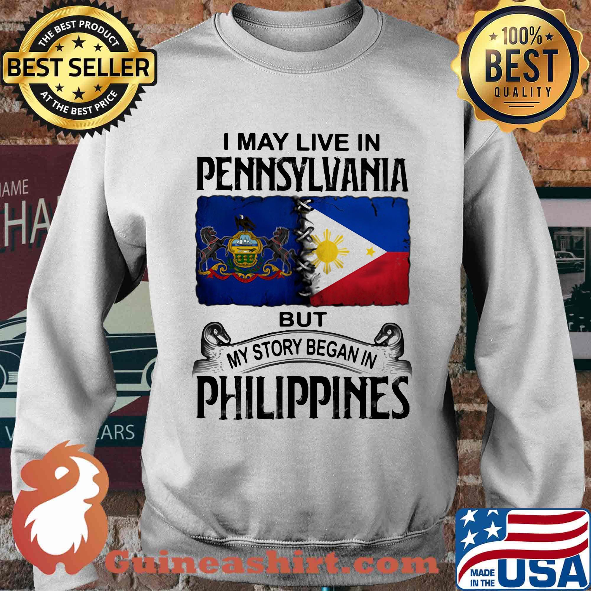 I may live in pennsylvania but my story began in philippines s Sweater